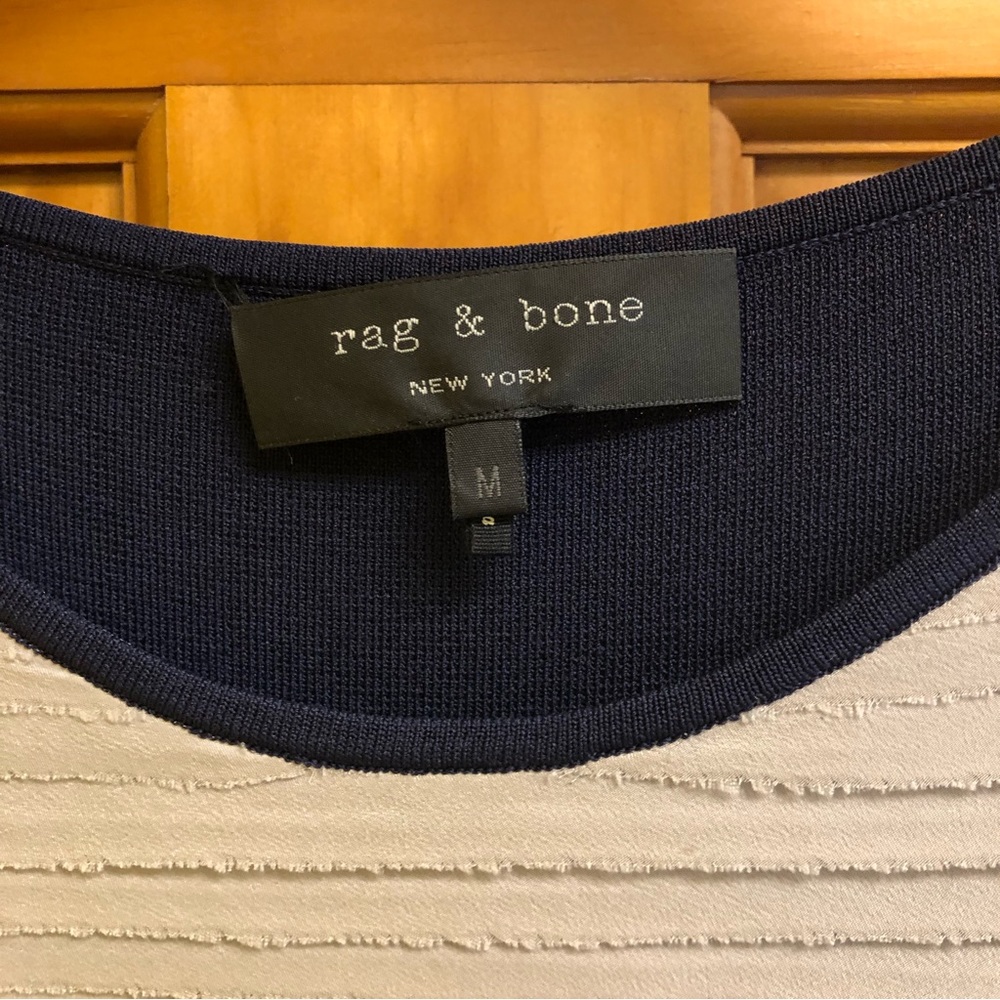 Rag & Bone Silk Layered Ruffle Color Block Dress … - image 4